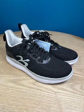 New! Gravity Defyer Gdefy Men’s XLR8 Running Walking Shoes Black White Size 12